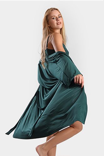 Ling J&A 66020 - H49 Sleep Shirt & Robe - Hossam Tex