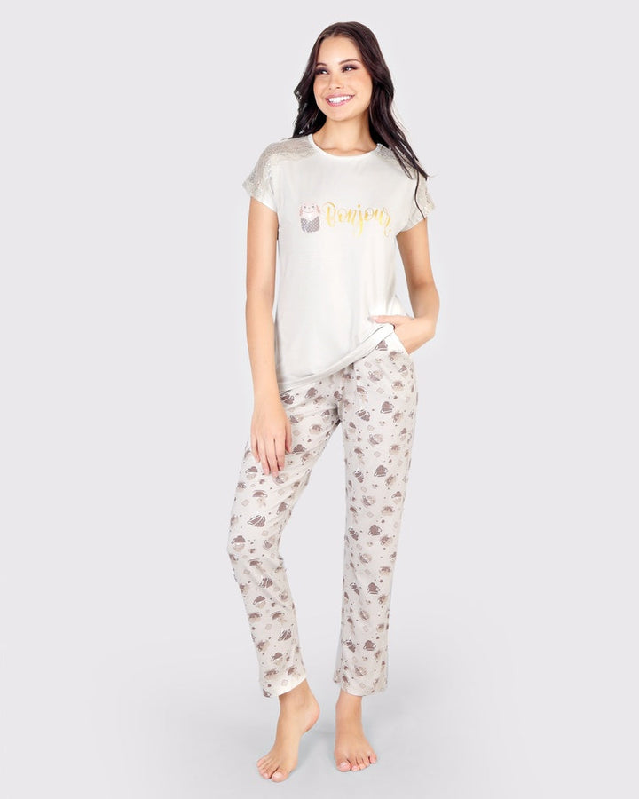 S24 J&A Bunny Dots 8343 Pyjama - Hossam Tex