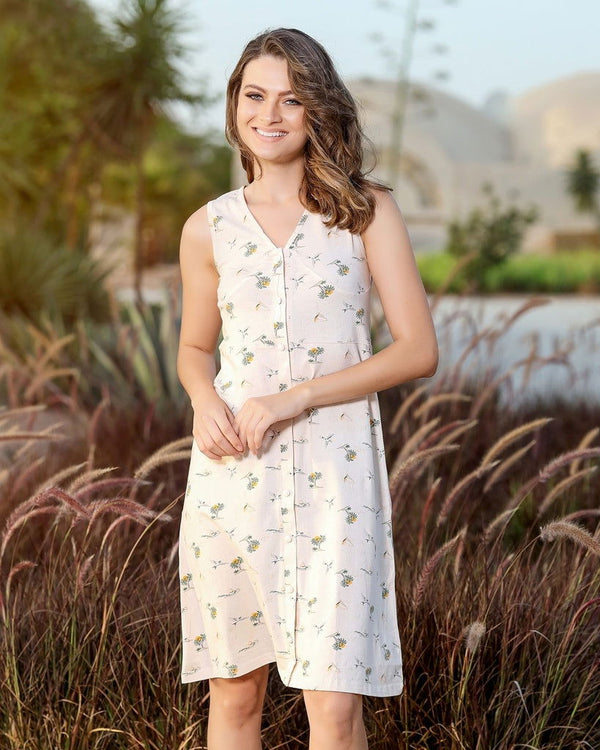 S24 J&A Palm Tree 8050 Night Dress - Hossam Tex