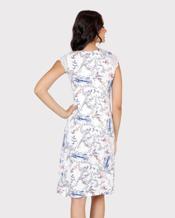 S24 J&A Soft Flower 8003 Night Dress - Hossam Tex